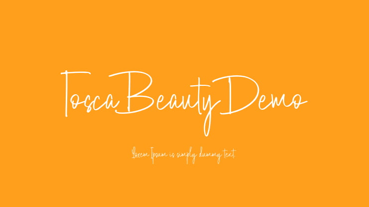 Tosca Beauty Demo Font