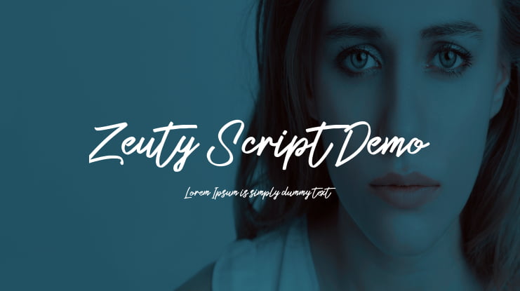 Zeuty Script Demo Font