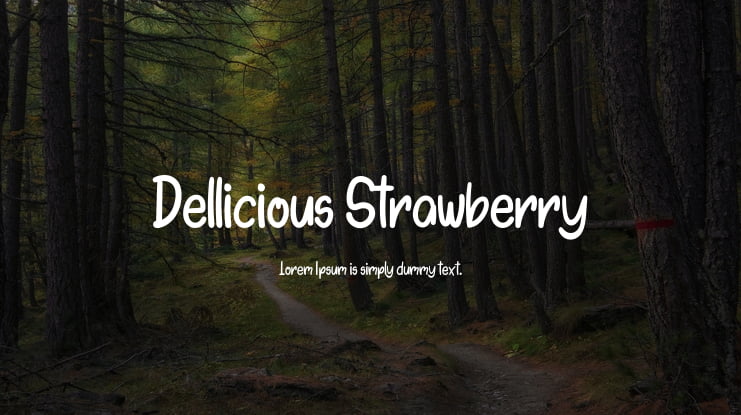 Dellicious Strawberry Font