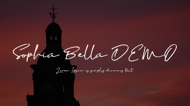 Sophia Bella DEMO Font
