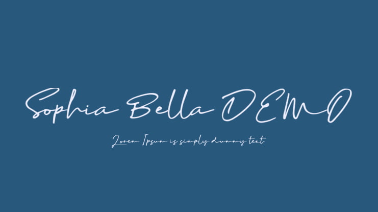 Sophia Bella DEMO Font