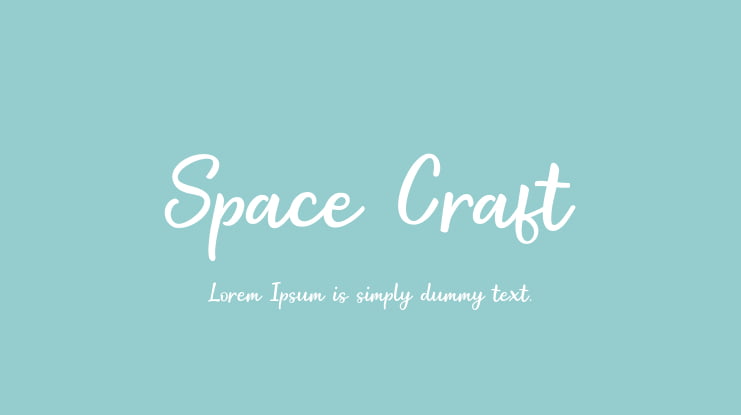 Space Craft Font