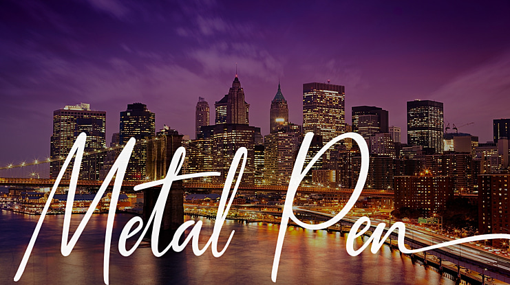 Metal Pen Font
