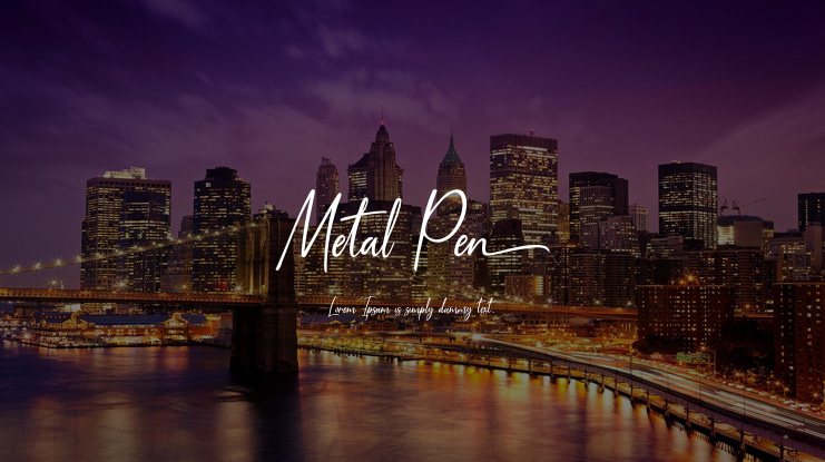 Metal Pen Font