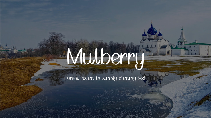 Mulberry Font