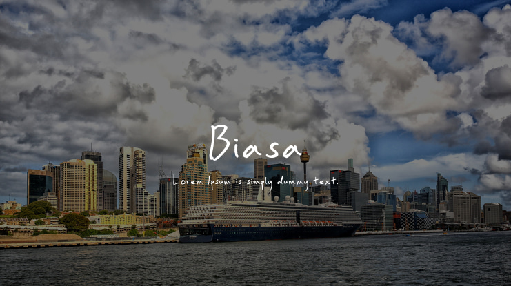 Biasa Font