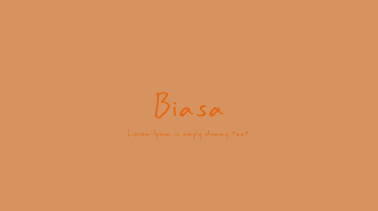 Biasa Font