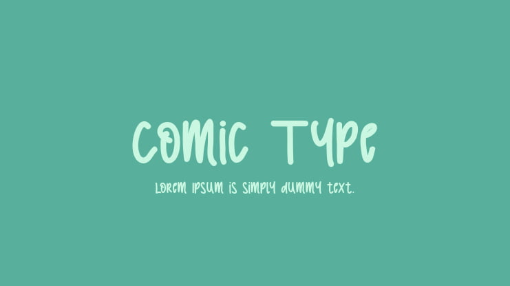 Comic Type Font