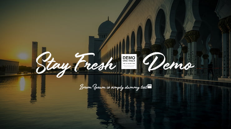 Stay Fresh - Demo Font