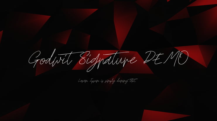 Godwit Signature DEMO Font