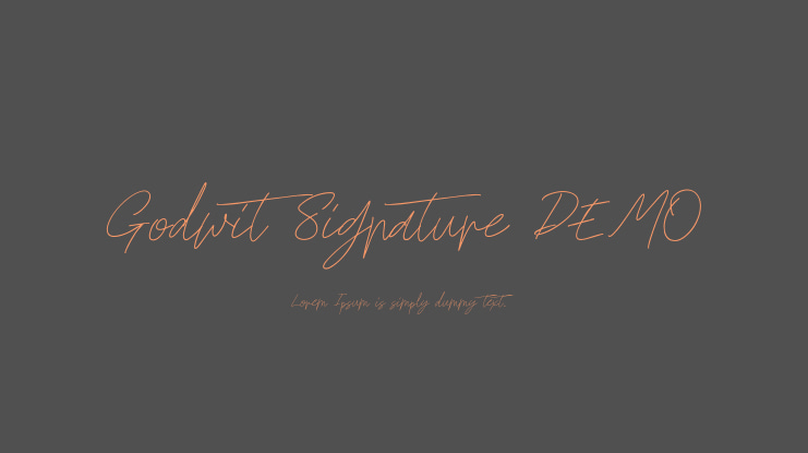 Godwit Signature DEMO Font