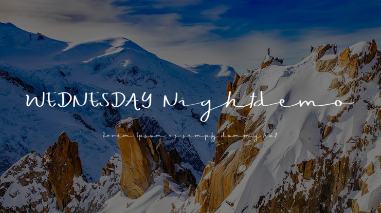 WEDNESDAY Nightdemo Font Family