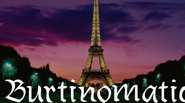 Burtinomatic Font Family