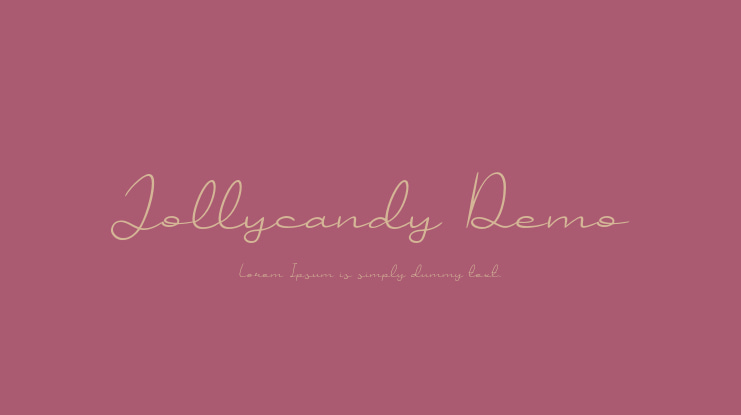 Jollycandy Demo Font
