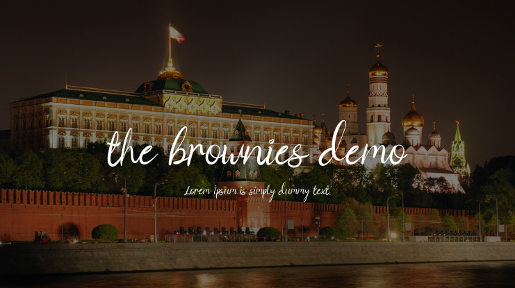 the brownies demo Font