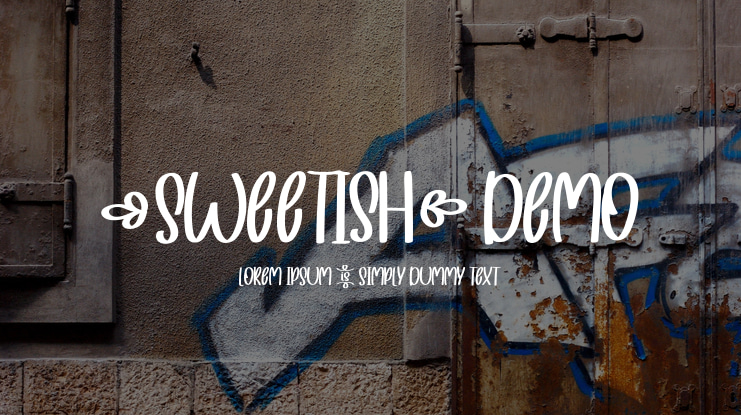 Sweetish Demo Font