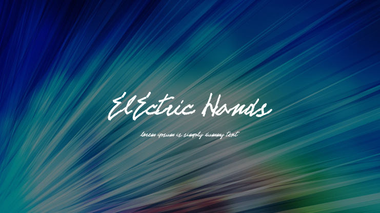 ELECTRIC HANDS Font