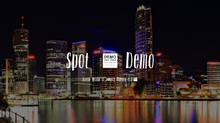 Spot  - Demo Font
