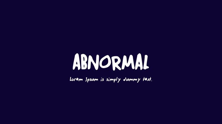 ABNORMAL Font