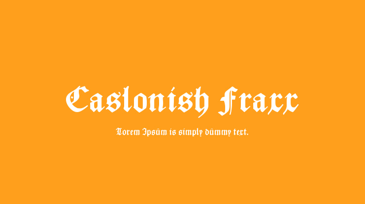 Caslonish Fraxx Font