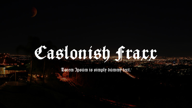 Caslonish Fraxx Font