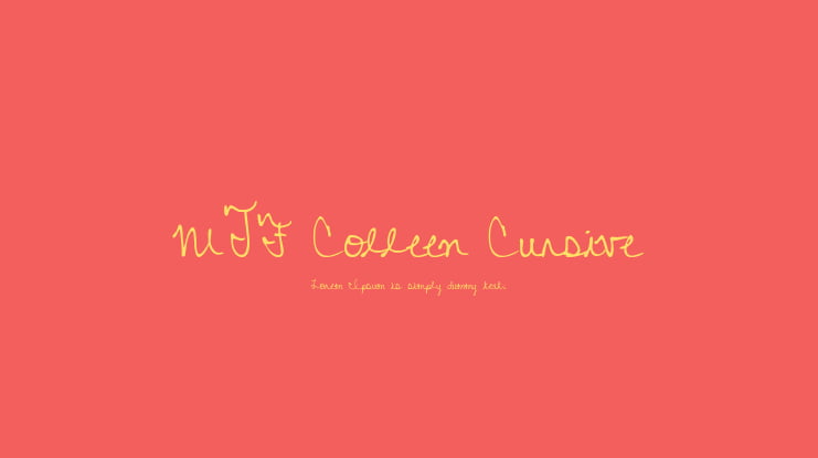MTF Colleen Cursive Font