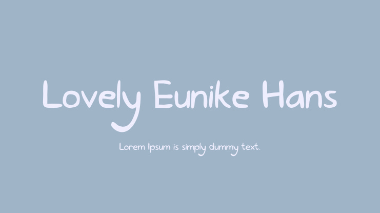 Lovely Eunike Hans Font