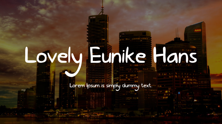 Lovely Eunike Hans Font