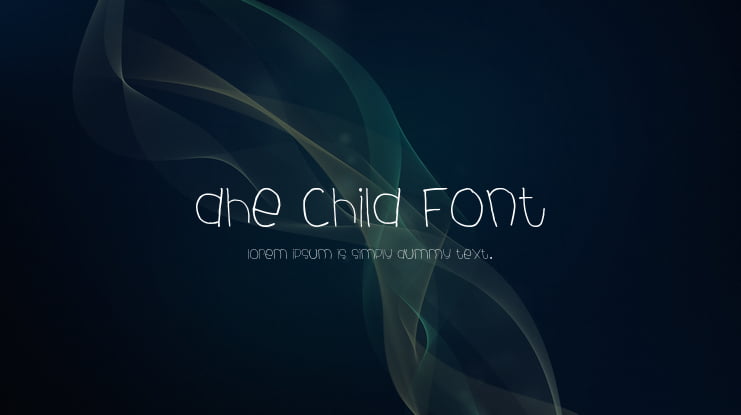 dhe child font