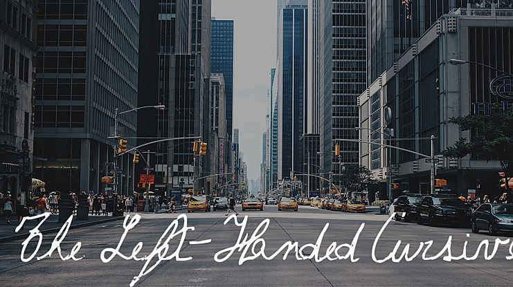 The Left-Handed Cursiva Font