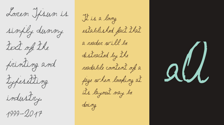 The Left-Handed Cursiva Font