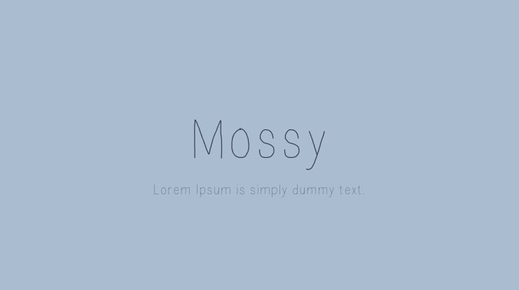 Mossy Font