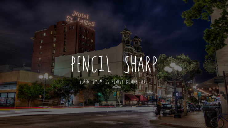 PENCIL SHARP Font