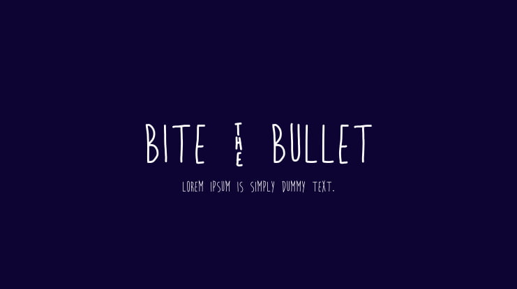 Bite _ Bullet Font