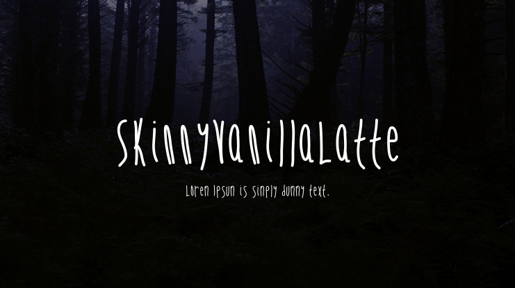 SkinnyVanillaLatte Font