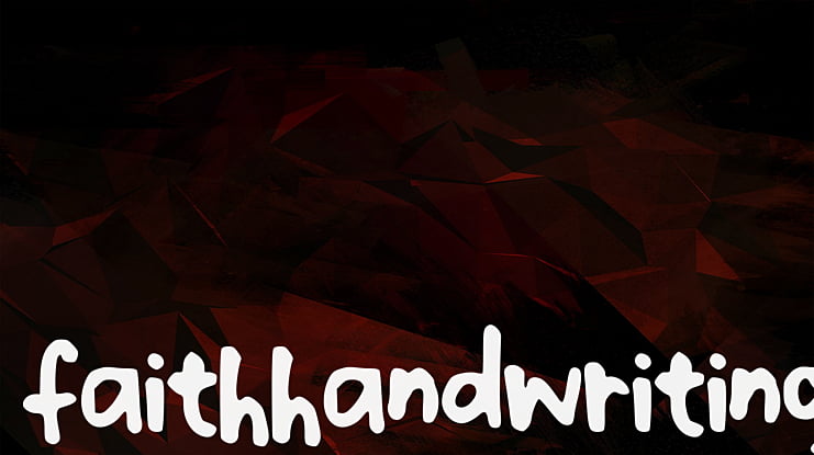 faithhandwriting Font