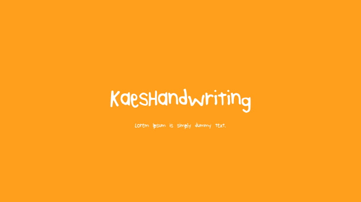 KaesHandwriting Font