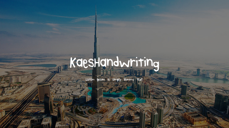 KaesHandwriting Font