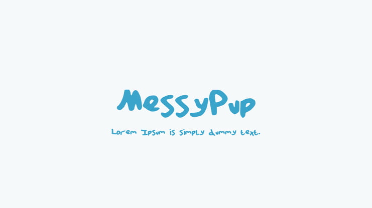 MessyPup Font