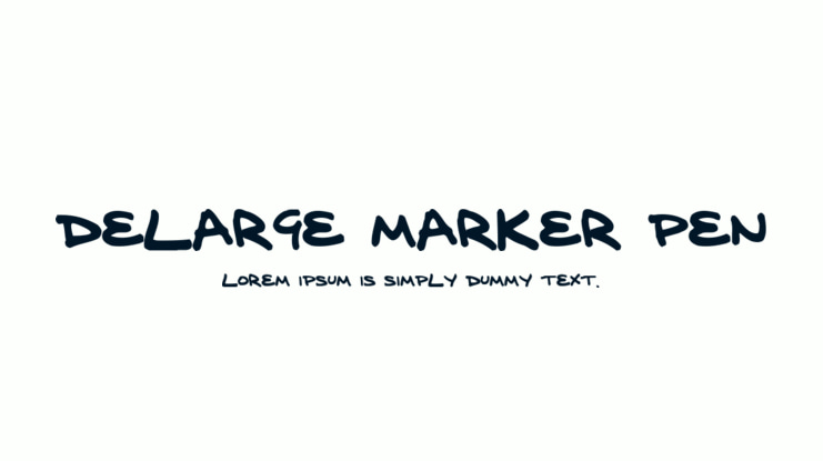 delarge marker pen Font