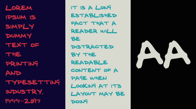 delarge marker pen Font