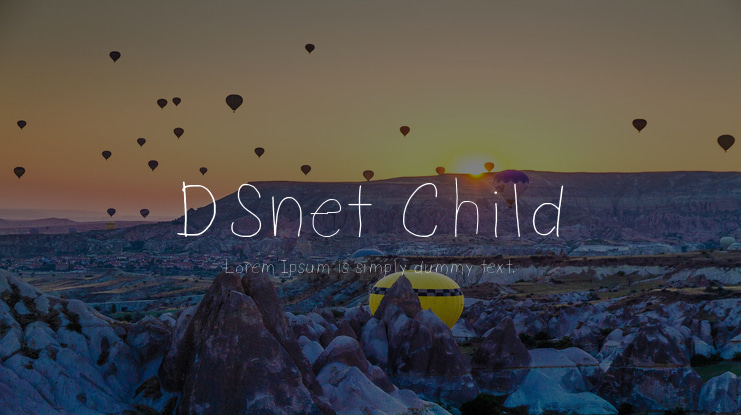 DSnet Child Font