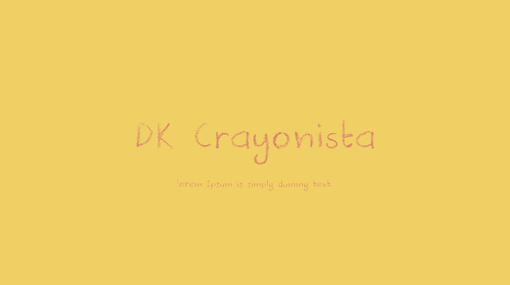 DK Crayonista Font