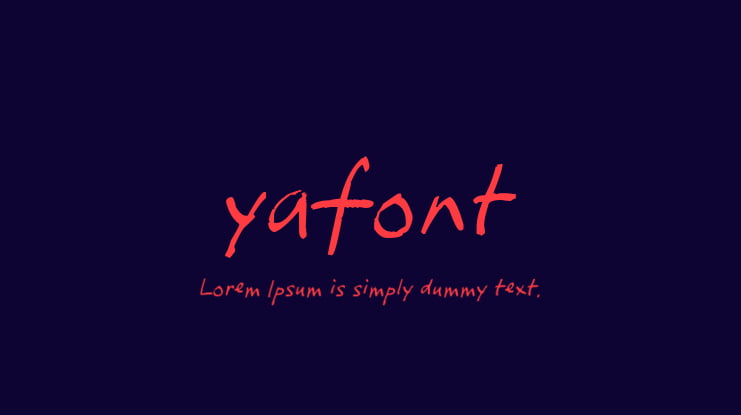 yafont Font