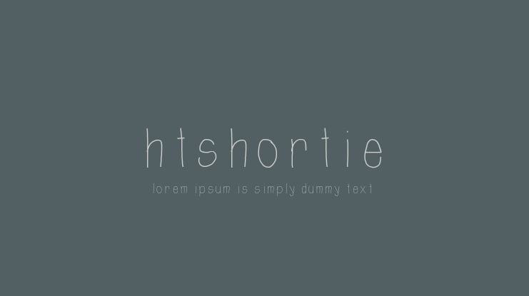 htShortie Font