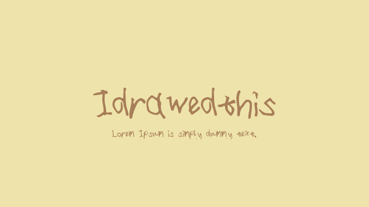 Idrawedthis Font
