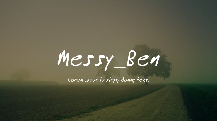 Messy_Ben Font