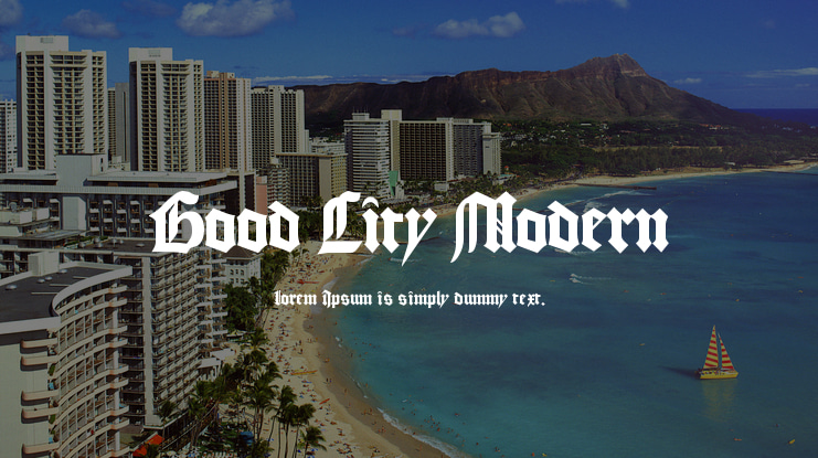Good City Modern Font