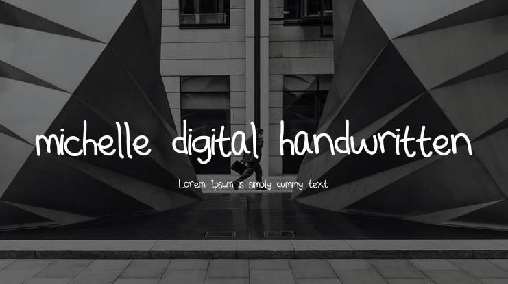 michelle digital handwritten Font