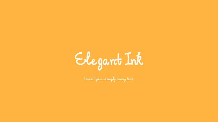 Elegant Ink Font